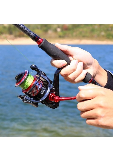 Novahub Kırmızı 13+1bb Metal İplik Makarası Balıkçılık Reel 1000 Bb Tuzlu/tatlı Su