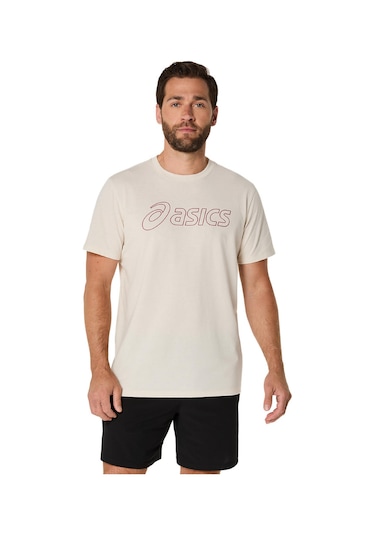 Asics Asıcs Logo Ss Tee Erkek Krem Kısa Kollu Tshirt 2031e188-201 Krem