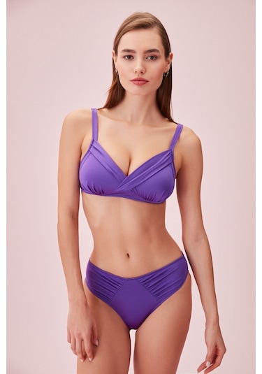 Suwen Pileli Bikini Alt Sb24395099 Mor