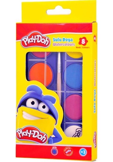Playdoh Sulu Boya 8 Renk - Fırça