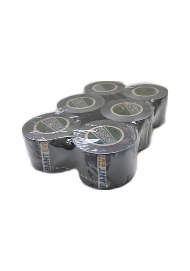 Siyah Pvc Bant 6 Adet 5cmx25metre İzolasyon Bandı 50mm