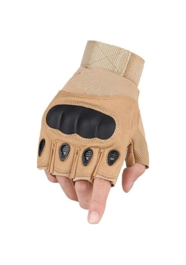 Single Sword Yarım Parmak Taktik Bisiklet Motosiklet Eldiveni