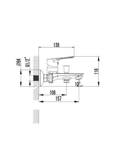Creavit SO2500 Solo Banyo Armatürü Krom