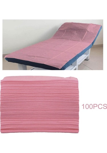 Ganzhoushop Yumuşak Tek Suntek Pembe-deliksiz Tek Kullanımlık Çarşaf 100x Hf