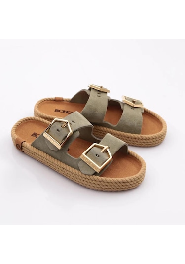 Bohonomad Sydney Kadın Tokalı Çağla Terlik Syd12-00065 Yeşil