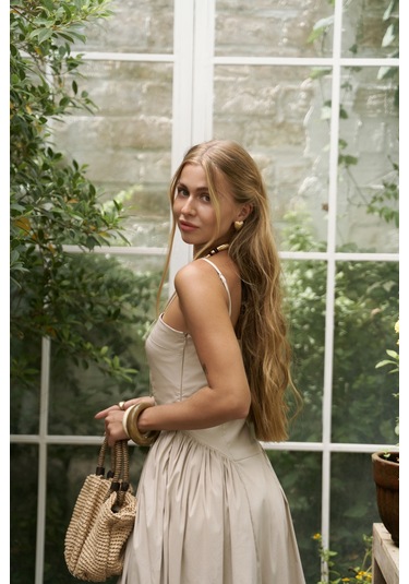 Narissa Askılı Midi Taş Elbise Taş