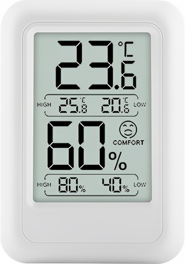 Geeroyoo Ts-ft0400 Sıcaklık Ve Nem Kayıt Fonksiyonlu İç Mekan Yüksek Hassasiyetli Dijital Sıcaklık Ve Nem Ölçer