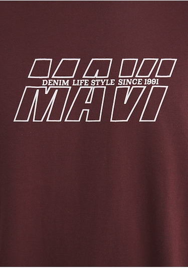 Mavi - Mavi Baskılı Kırmızı Tişört 0611827-70396 Kırmızı