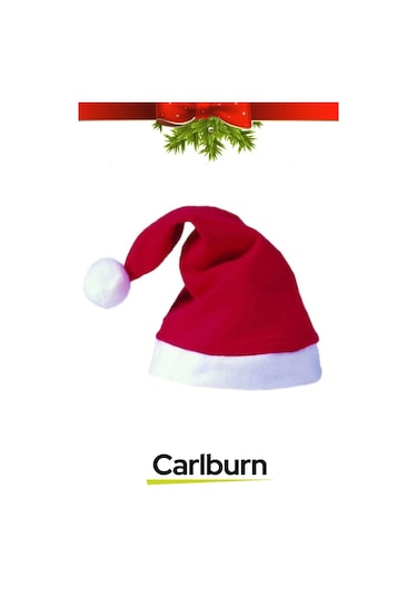 Özel Üretim Yıkanabilir Ucu Ponponlu Çocuk Yetişkin Yılbaşı Noel Baba %100 Polar Şapka 10 Adet