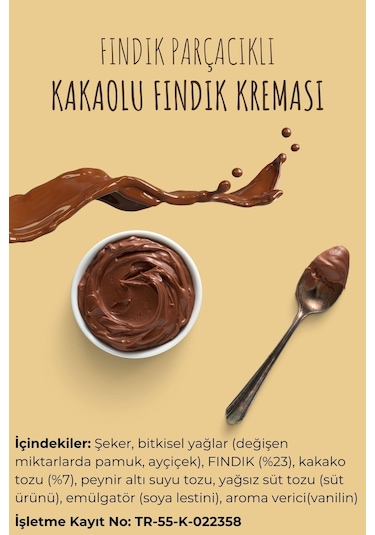 Karadeniz Tarım Birlik Fındık Parçacıklı Kakaolu Fındık Kreması %23 Fındık 3 x 800 G