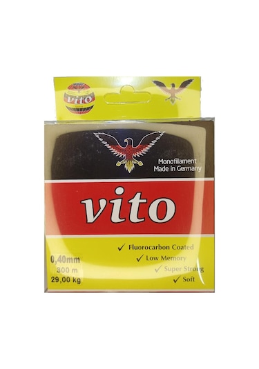 Vito 300 Mt Fluorocarbon Coated  Misina Beyaz - 0.50