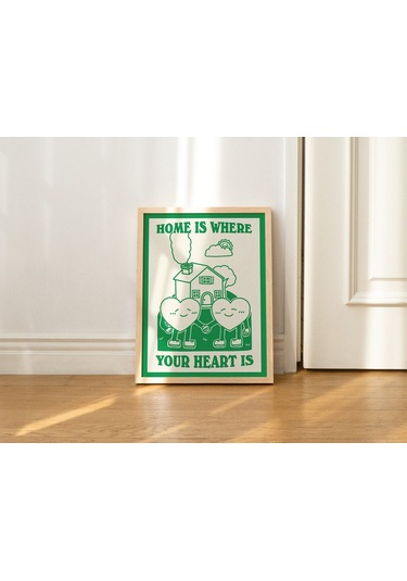 Minimalist Ev, Sevimli Ev Dekorasyonu Hediyesi, Yazdırılabilir Poster, Retro Estetik Baskılar