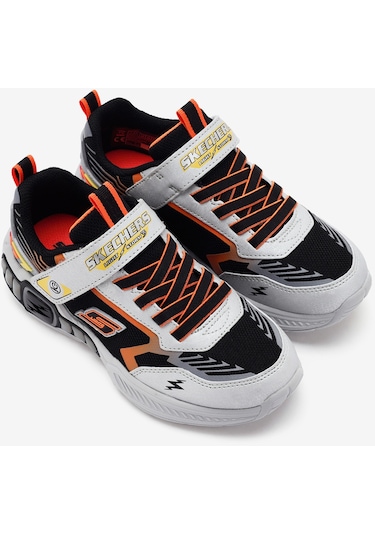 Skechers Light Storm 3 Büyük Erkek Çocuk Gri Işıklı Spor Ayakkabı 400151l Slbk Gri