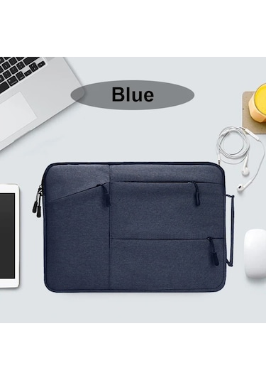 11" 12" 13" 14" 15" 15.6" İnç İçin Saplı Çok Amaçlı Dizüstü Bilgisayar Kılıfı, Darbeye Dayanıklı Dizüstü Bilgisayar Çantası Mavi,15.6 İnç Diğer