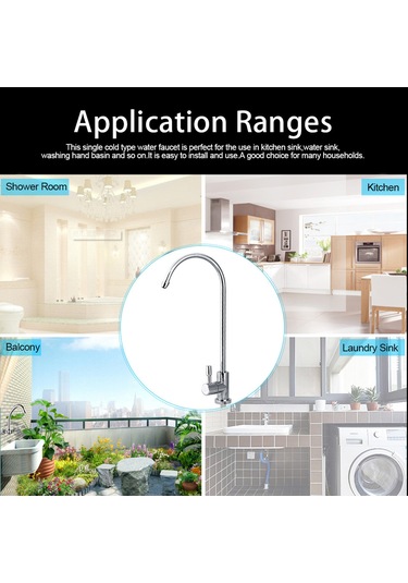 Yaozixa Mutfak Su Arıtıcı Kranı - Çinko Alaşımlı, 360 Döner, Alt Dolap Filtre Sistemlerine Uyumlu, Dayanıklı Tasarım