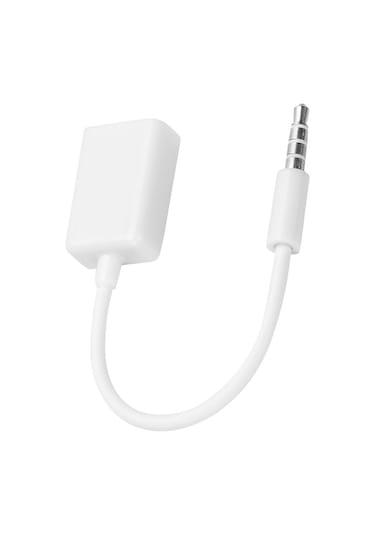 Moveevo Araç Aux Ses Bağlantısı İçin 3.5mm Erkek Jack'ten Usb Dişi Adaptör Kablosu - Oksijensiz Bakır İçerikli, Dayanıklı Ve Su Geçirmez