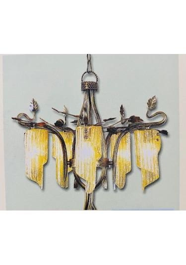 Ithal Beşli Metal Avize 4019-5P