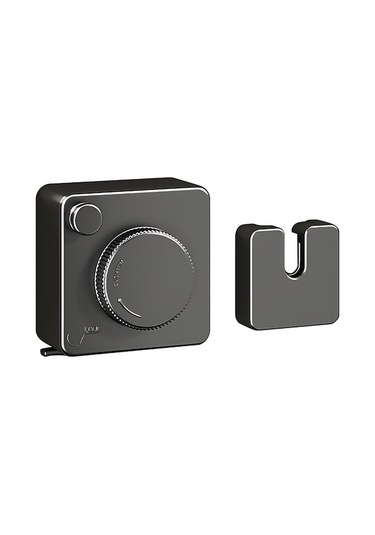 Pratik Ve Şık Çekmeli Çamaşır İpi - Deliksiz Montaj, 4.2m Çelik Kablolu, 20kg Taşıma Kapasiteli Siyah Siyah