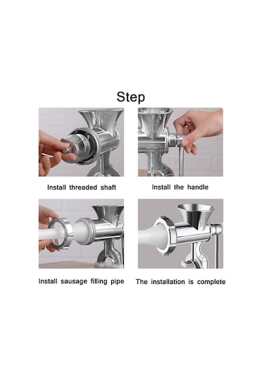 Dancemonkey Cbtx Ev Tipi Manuel Öğütücü Sosis Makinesi, No. 10 Büyük, Pratik Kullanım Çok Renkli