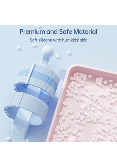 Honmex Öğrenci İçin Kalem Tutuşu Düzeltici, Çift Bileklikli Ayarlanabilir, Abs + Nylon Malzeme, Ayı Desenli Gümüş