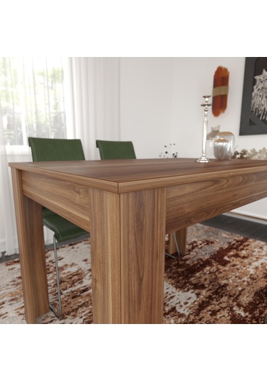 Pasific Home Single Mutfak Yemek Masası, 120x80 cm, Dikdörtgen, Ceviz