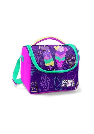 Coral High Mor Pembe Dondurma Isı Yalıtımlı Beslenme Çantası - Kız Çocuk