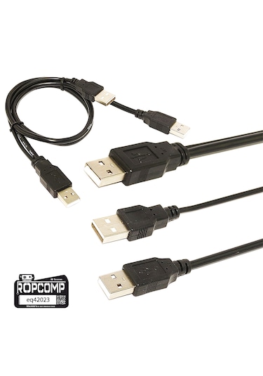 Ropcomp Harici Hdd Power Data Kablosu Usb Y