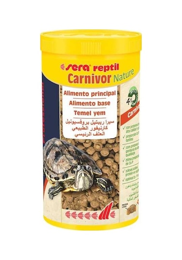 Sera Reptil Carnivor Nature Etçil Kaplumbağa Yemi 1000 Ml