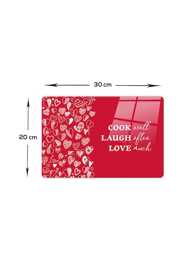 Decorita Cam Kesme Tahtası | Cook Well | 20cm x 30cm