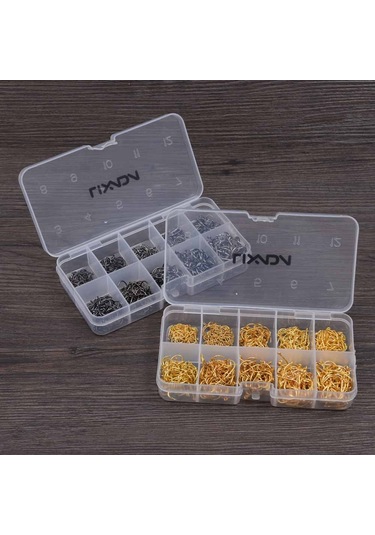 Lixada-500 Adet Karbon Çelik Balıkçılık Kanca 3 -12