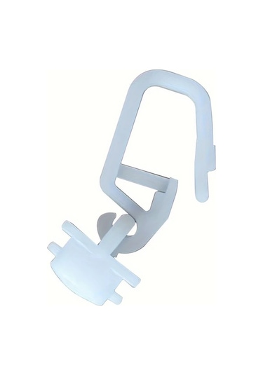 Dream011 10 Adet Pvc Stor Perde Rayı Taşıyıcı Rulo Kancalar Karavan Ev Perde Sistemi