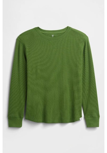 Gap V-ls Thermal Çocuk Tişört YESIL