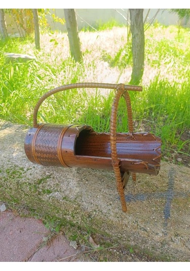 Bambu Şişe Şarap Sunumluk Yağdanlık Ev Dekorasyon