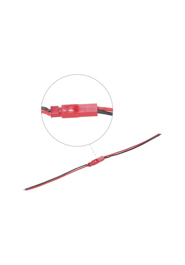Qingmipy Jst Erkek-dişi Uzantı Kablosu, Silikon Malzeme, 10cm Uzunluk, 20 Awg, 10 Adet Paket
