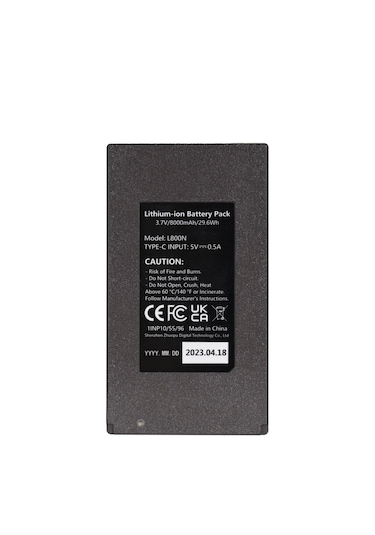 Gardepro 8000mah Şarj Edilebilir Lityum Pil Paketi Siyah