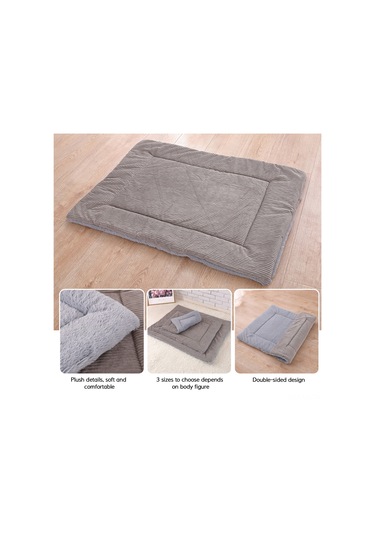 Vkemall Yumuşak Çift Taraflı Kedi Köpek Yatağı - Pamuklu Kışlık Pet Mat