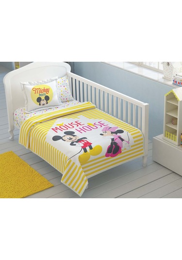 Taç Disney Minnie Mickey Baby Pamuk Lisanslı Pike Takımı
