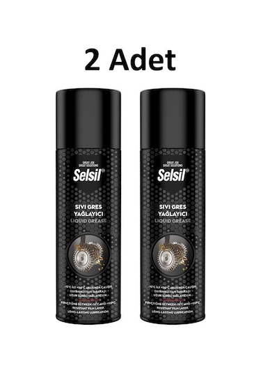 Selsil Sıvı Gres Yağlama Spreyi 500ml 2 Adet