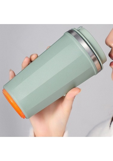 Novahub 500ml Ergonomik Tasarım Kahve Kupası, Paslanmaz Çelik, Yeniden Kullanılabilir, Taşınabilir Seyahat Kahve Kupası