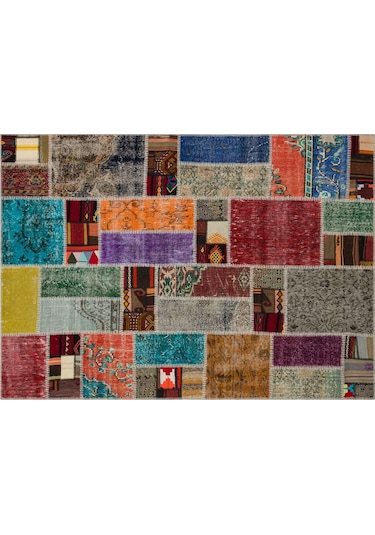 Klasik Modern Patchwork Eskitme Halı