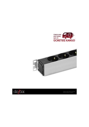 Dorax 6'Lı Schuko Kabinet Grup Prizi (Pdu) 16A Sigortalı