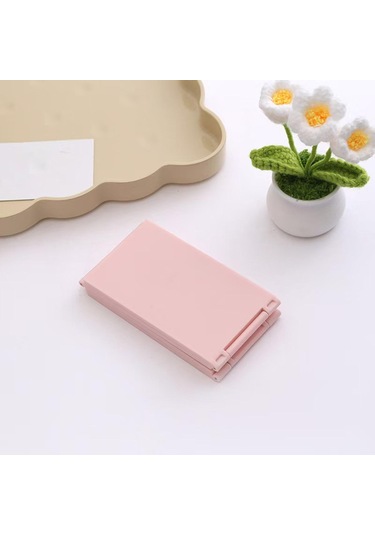 Suntek Kendi Saç Kesim Aynası Kompakt Katlanır Ayna Pembe Pembe