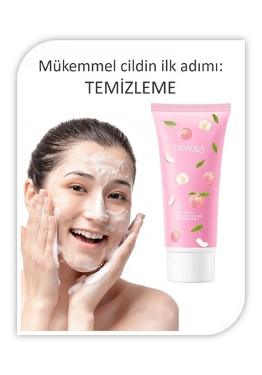 Bioaqua Şeftali ve Amino Asitli Hassas Yüz Temizleyici 100 G