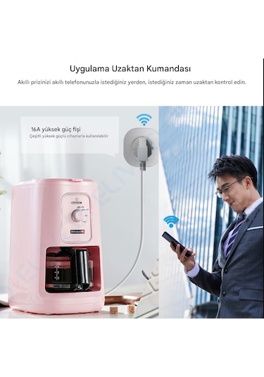 Mini Elektrik Wifi Akıllı Priz Soket Duvar Çok Uzaktan Kumanda