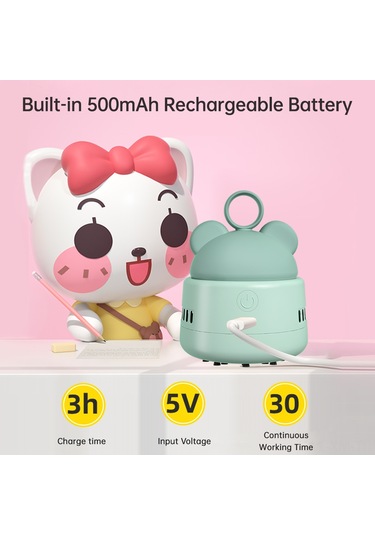 Ximistore9 Taşınabilir Şarjlı Mini Elektrikli Süpürge - Çift Hız Modlu, Masa Temizleme