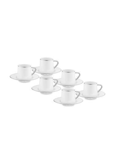 Jumbo Valetta Platin 12 Parça 6 Kişilik Fincan Takımı Platin