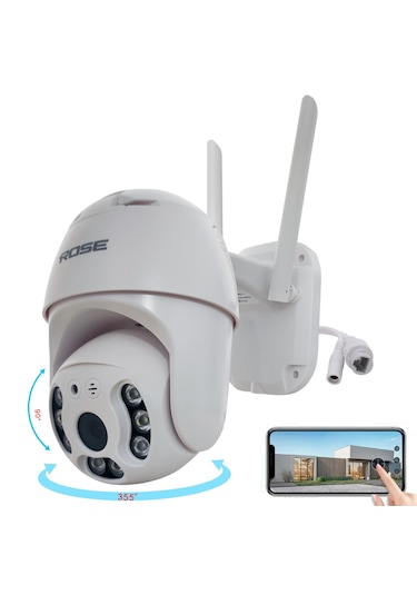 Wifi Ptz Kamera Gece Renkli Sesli 1080p Rose Ahd