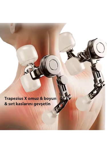 Kochler Şarjlı Boyun, Kol, Omuz Ve Bacak Masaj Aleti Derin Doku Titreşimli Masaj Cihazı Bej