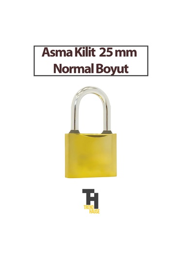 Asma Kilit Sarı 25 Mm Normal Boyut