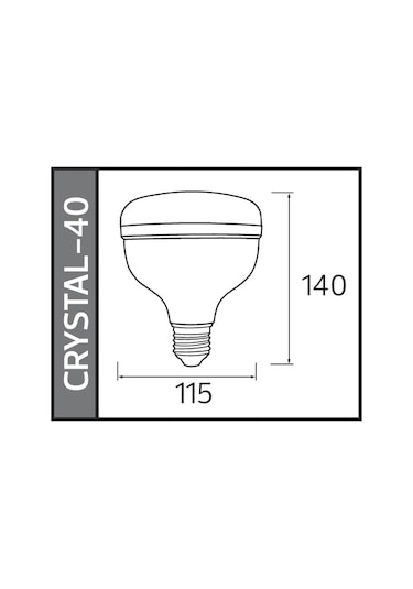 Horoz 40w Crystal-40 Led Torch Ampul 6400k